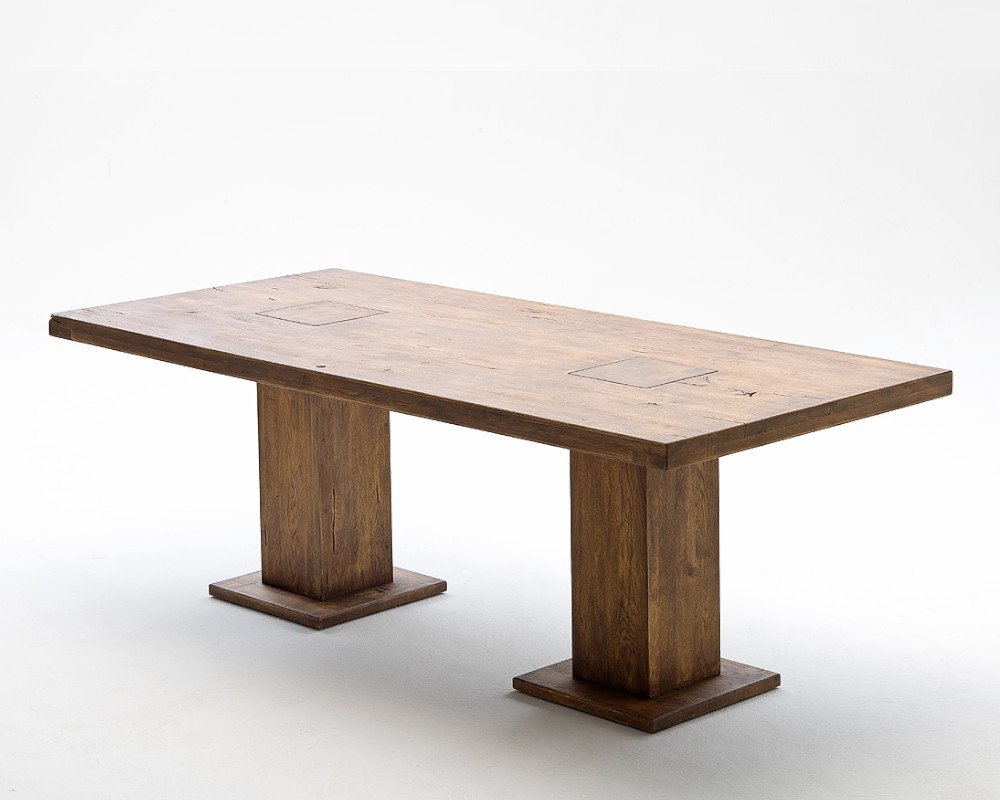 Manchester Stół dębowy bassano / bielony